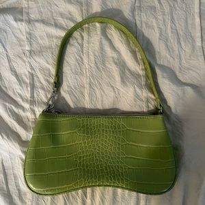JW Pei green croc shoulder bag - never been used!